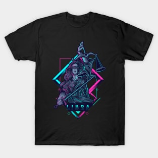 Zodiac LIBRA NEON Series T-Shirt